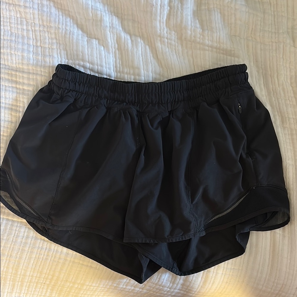 Lululemon Athletica Black Athletic Shorts Lightweight Relaxed Fit